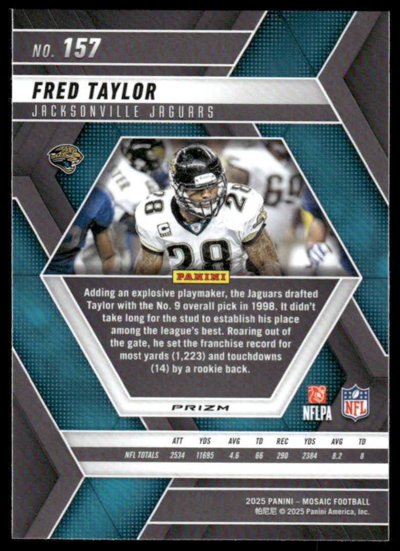 2025 Panini Mosaic #157 Fred Taylor Mosaic Camo Pink