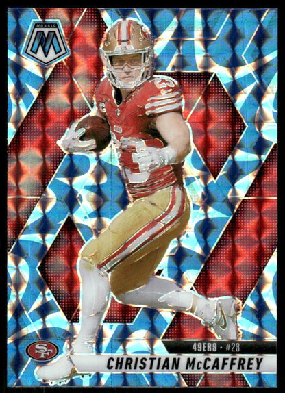 2025 Panini Mosaic #179 Christian McCaffrey Blue Scope