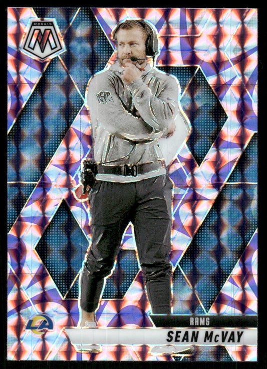 2025 Panini Mosaic #238 Sean McVay Mosaic Camo Pink