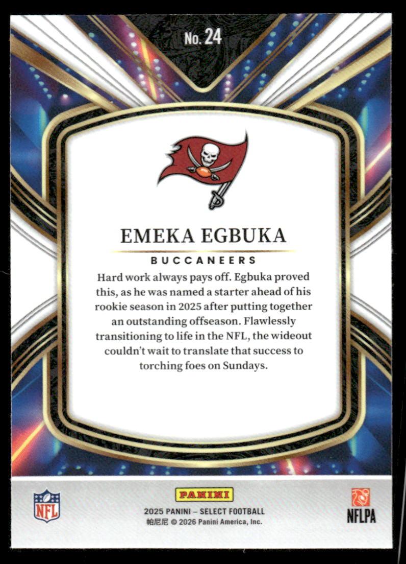 2025 Panini Select #24 Emeka Egbuka Select Future