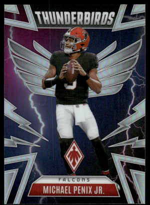 2025 Panini Phoenix #2 Michael Penix Jr. Thunderbirds Silver Hyper Prizm #/299