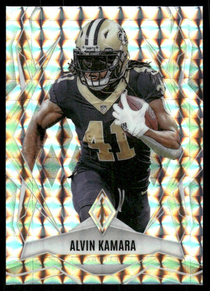 2025 Panini Phoenix #22 Alvin Kamara Silver Pandora Prizm