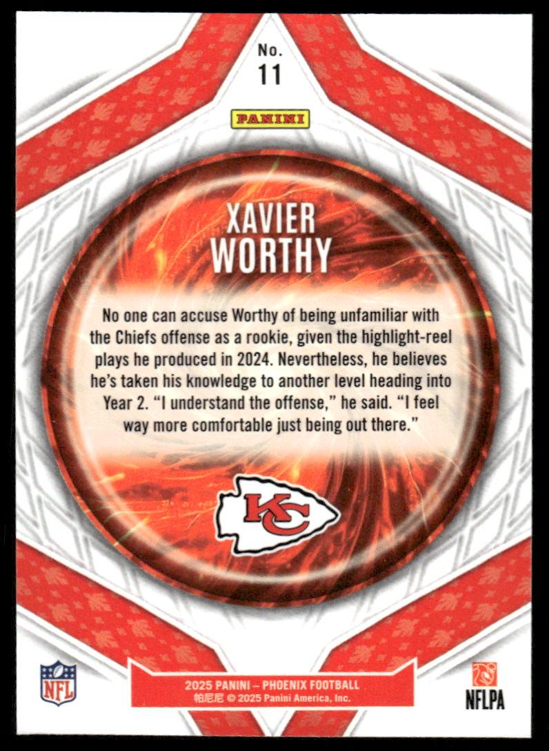 2025 Panini Phoenix #11 Xavier Worthy Paragon