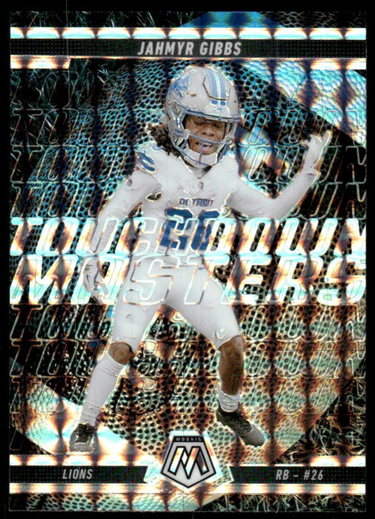 2025 Panini Mosaic #6 Jahmyr Gibbs Touchdown Masters Mosaic