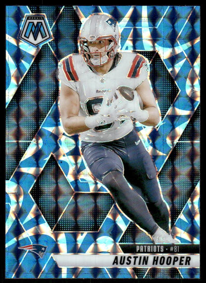 2025 Panini Mosaic #204 Austin Hooper Mosaic Reactive Blue