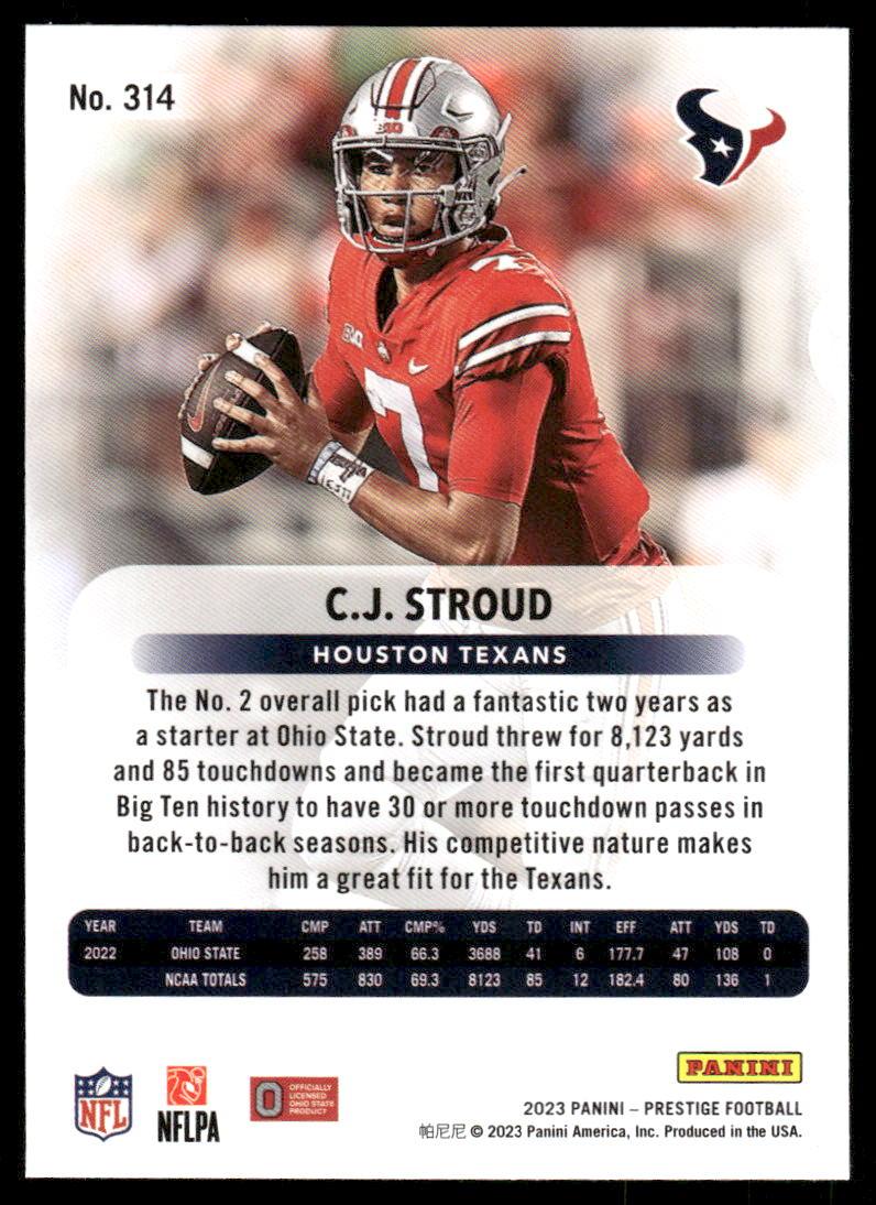 2023 Panini Prestige #314 C.J. Stroud
