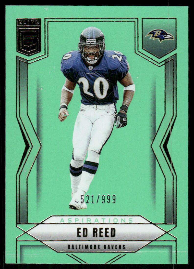 2025 Donruss Elite #72 Ed Reed Aspirations Lime Green #/999