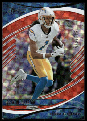2025 Panini Absolute #32 Quentin Johnston Orange Mosaic #/825