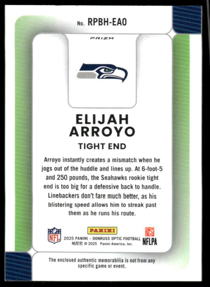 2025 Donruss Optic #RPBH-EAO Elijah Arroyo Rookie Phenoms Blue Hyper