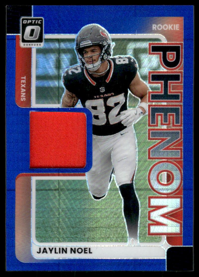 2025 Donruss Optic #RPBH-JNL Jaylin Noel Rookie Phenoms Blue Hyper
