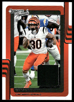 2025 Donruss #DTH-CBN Chase Brown Donruss Threads