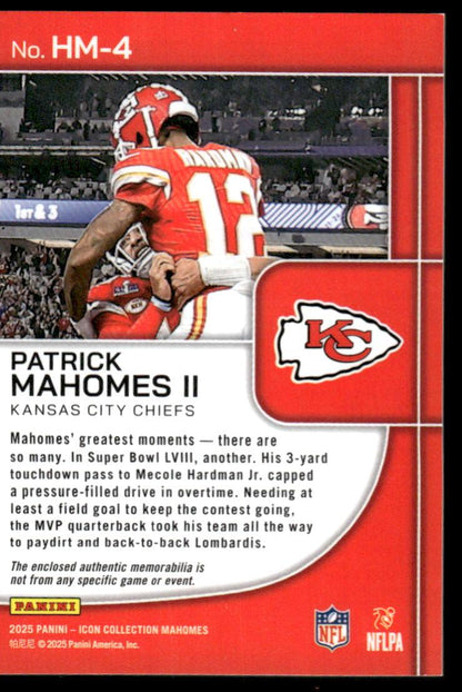 2018 Panini MJ Holding Exclusive #25 Patrick Mahomes