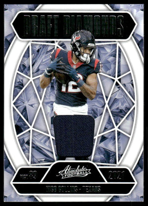 2025 Panini Absolute #DDJ-NCO Nico Collins Draft Diamonds Jersey