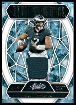 2025 Panini Absolute #DDJ-JHU Jalen Hurts Draft Diamonds Jersey