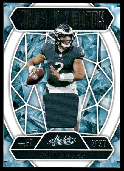 2025 Panini Absolute #DDJ-JHU Jalen Hurts Draft Diamonds Jersey
