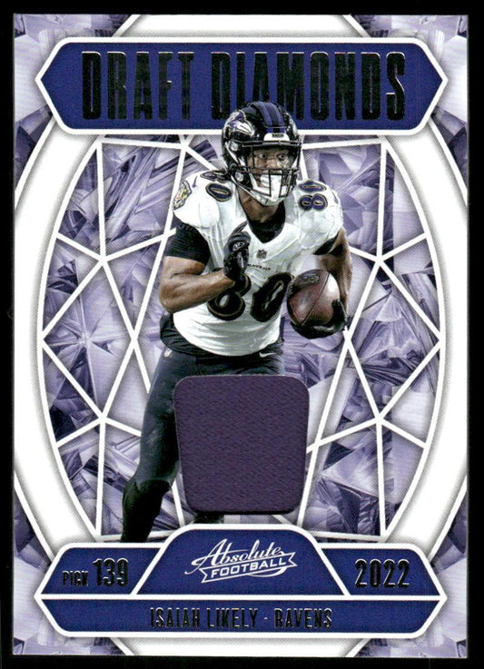 2025 Panini Absolute #DDJ-ILI Isaiah Likely Draft Diamonds Jersey