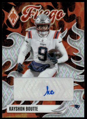 2025 Panini Phoenix #FUS-KBE Kayshon Boutte Fuego Signatures