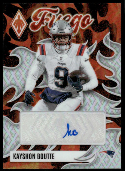 2025 Panini Phoenix #FUS-KBE Kayshon Boutte Fuego Signatures