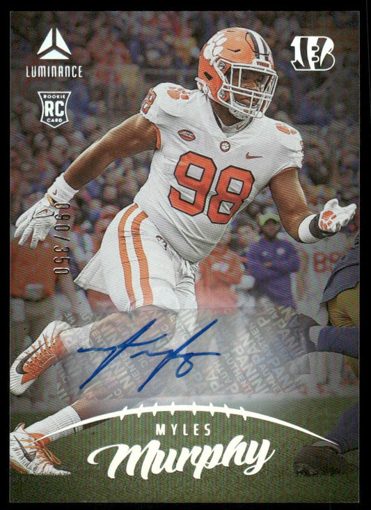 2023 Panini Luminance #159 Myles Murphy Autographs #/350