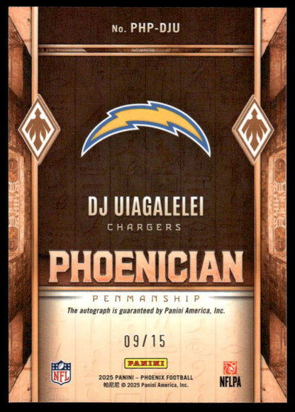 DJ Uiagalelei Phoenician Penmanship Seismic Prizm #/15