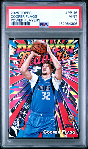 2025 Topps Power Players #PP-16 Cooper Flagg PSA 9