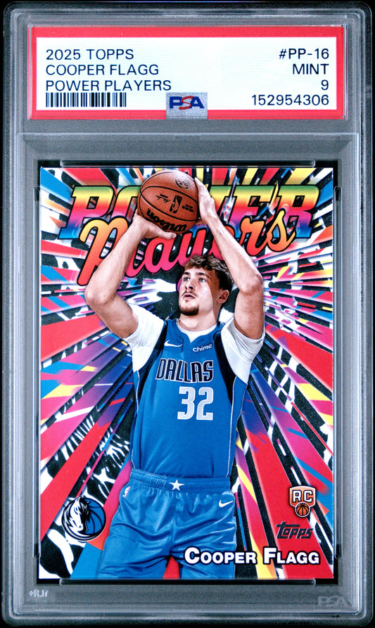 2025 Topps Power Players #PP-16 Cooper Flagg PSA 9