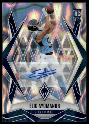 Elic Ayomanor Base Rookie Autographs Silver Pandora Prizm