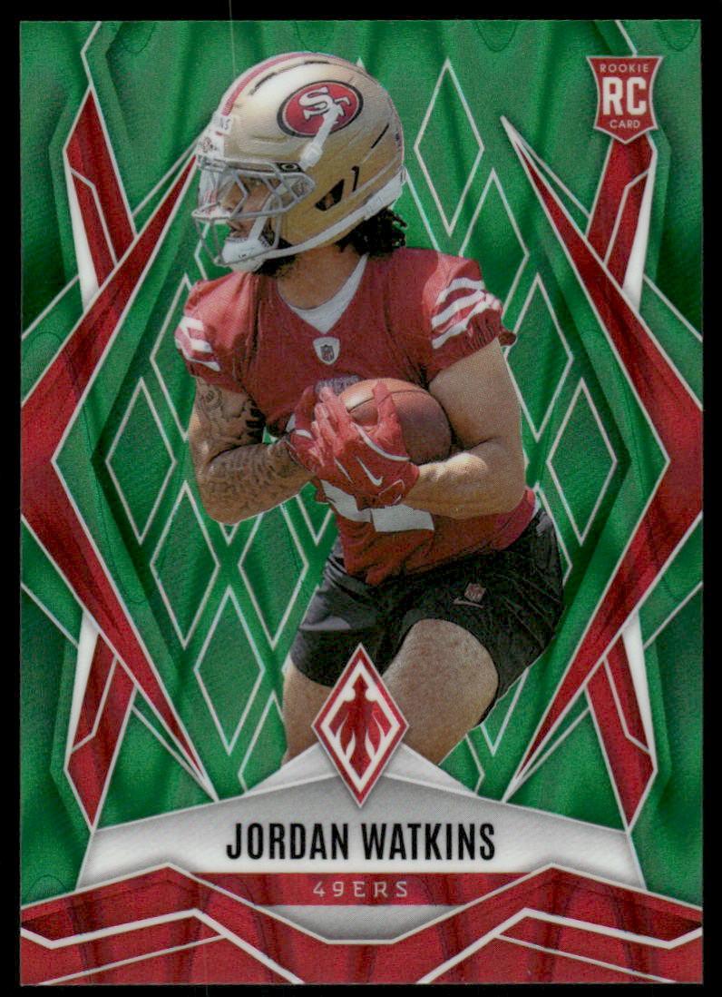 2025 Panini Phoenix #206 Jordan Watkins Green Prizm #/25