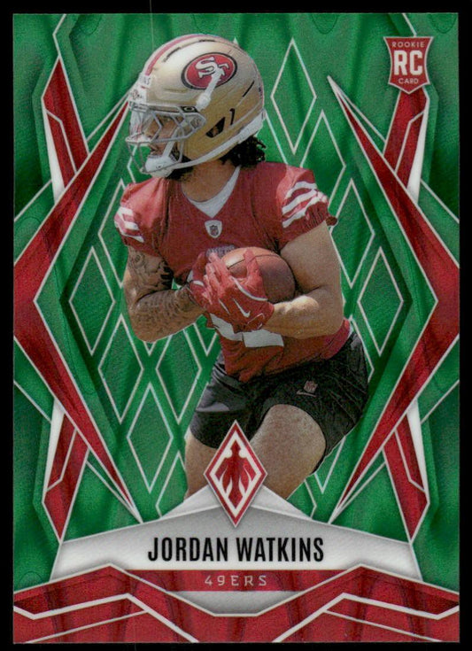 2025 Panini Phoenix #206 Jordan Watkins Green Prizm #/25