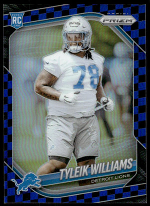 2025 Panini Prizm #328 Tyleik Williams Black and Blue Checker