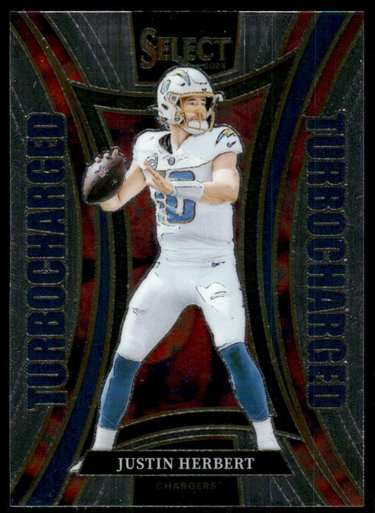 2024 Panini Select #9 Justin Herbert Turbocharged