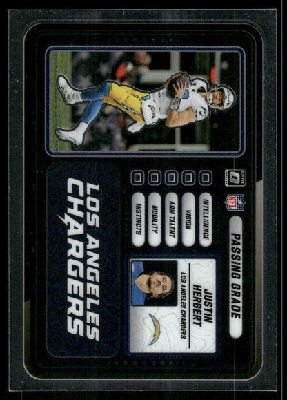 2025 Donruss Optic #10 Justin Herbert Passing Grade