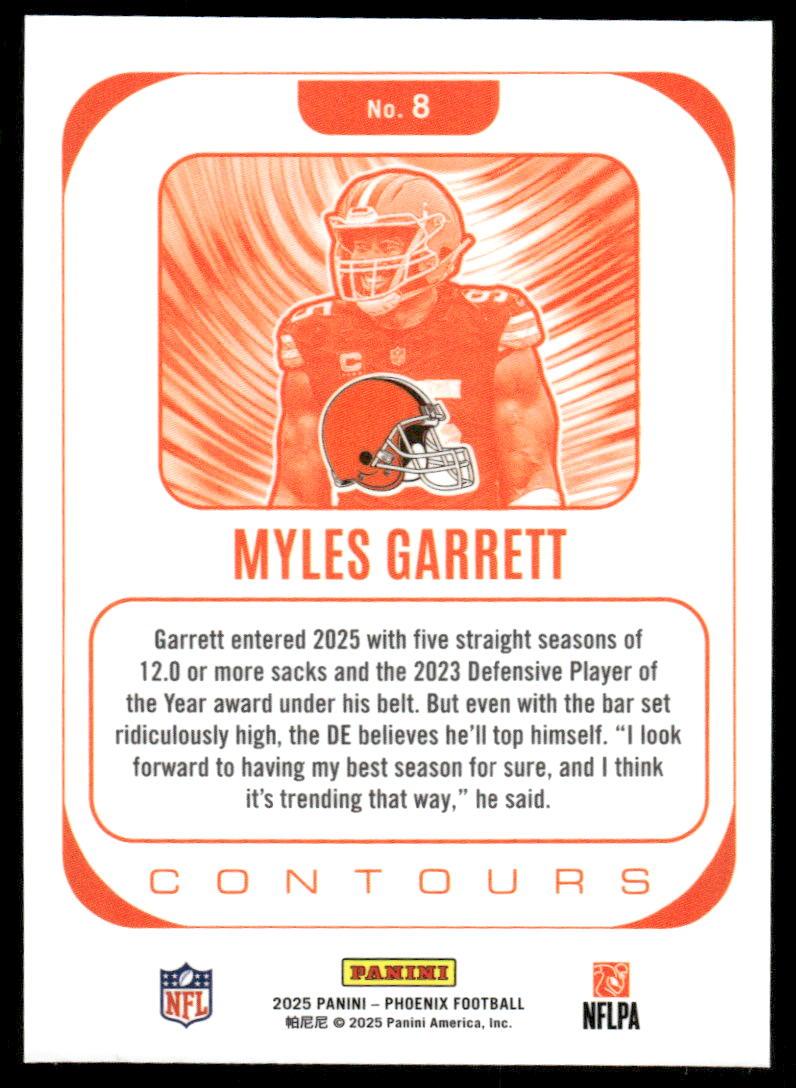 2025 Panini Phoenix #8 Myles Garrett Contours