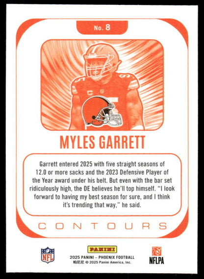 2025 Panini Phoenix #8 Myles Garrett Contours