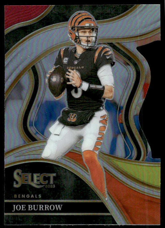 2023 Panini Select #256 Joe Burrow Silver Prizms Die Cuts