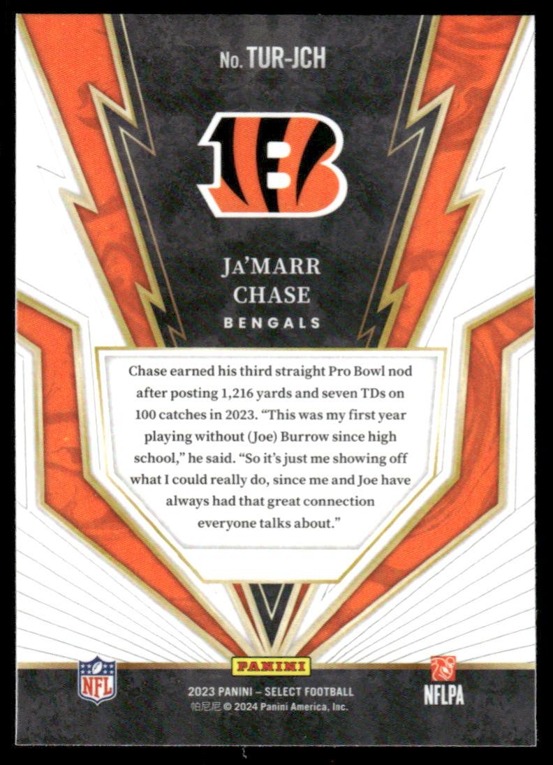 2023 Panini Select #TUR-JCH Ja'Marr Chase Turbocharged