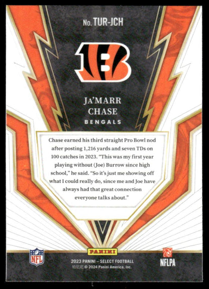 2023 Panini Select #TUR-JCH Ja'Marr Chase Turbocharged