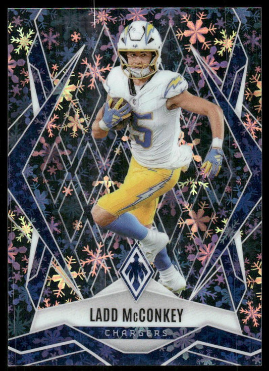 2025 Panini Phoenix #66 Ladd McConkey Silver Winter Prizm