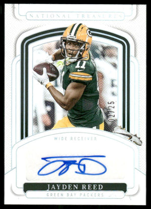2024 Panini National Treasures #SIGS-JRD Jayden Reed Signatures Holo Silver #/25