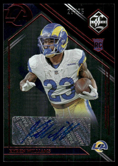 2022 Panini Limited #240 Kyren Williams Ruby Spotlight #/25