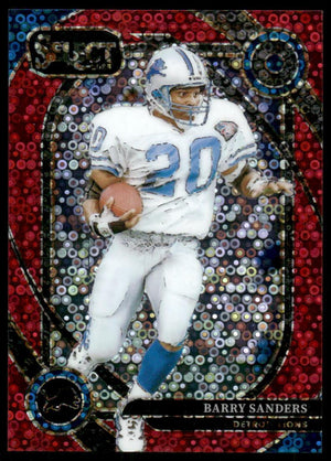 2024 Panini Select #208 Barry Sanders Red Disco Prism #/49