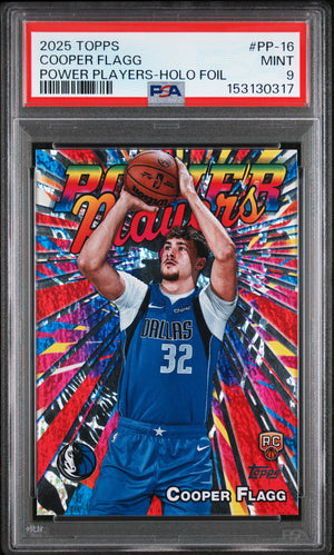 2025 Topps Power Players #PP-16 Cooper Flagg Power Players-Holo Foil PSA 9