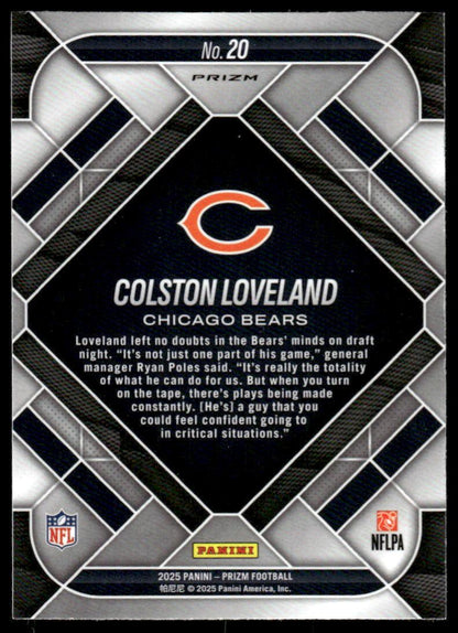 2025 Panini Prizm #20 Colston Loveland Emergent Green Ice