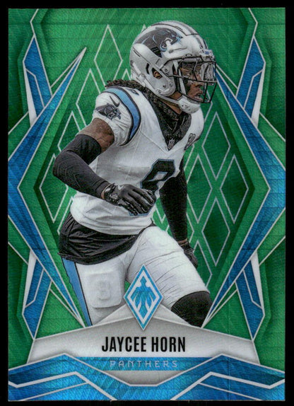 2025 Panini Phoenix #106 Jaycee Horn Green Hyper Prizm #/149
