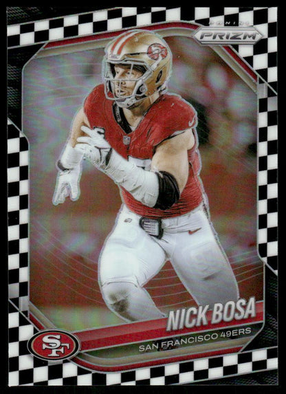2025 Panini Prizm #219 Nick Bosa Black and White Checker