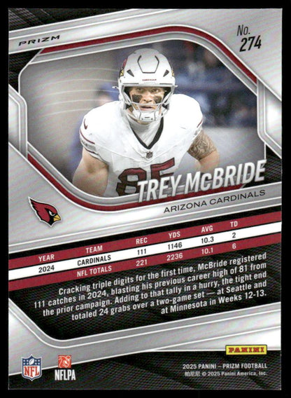 2025 Panini Prizm #274 Trey McBride Green Ice