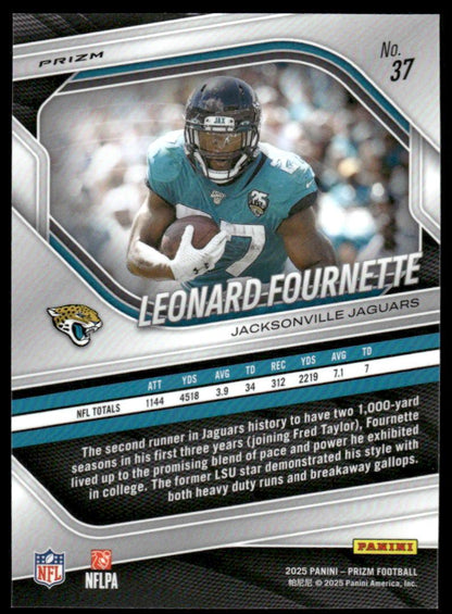 2025 Panini Prizm #37 Leonard Fournette Silver