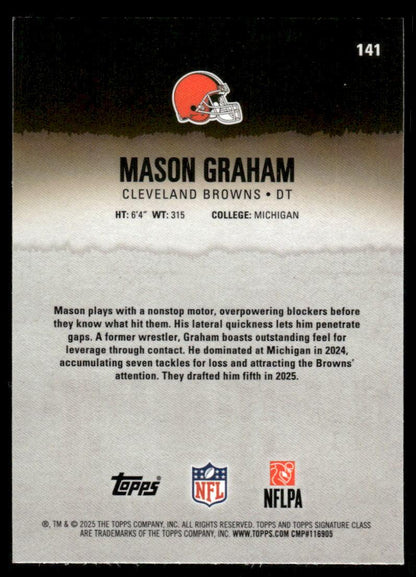 2025 Topps Signature Class PINK /250 #141 Mason Graham