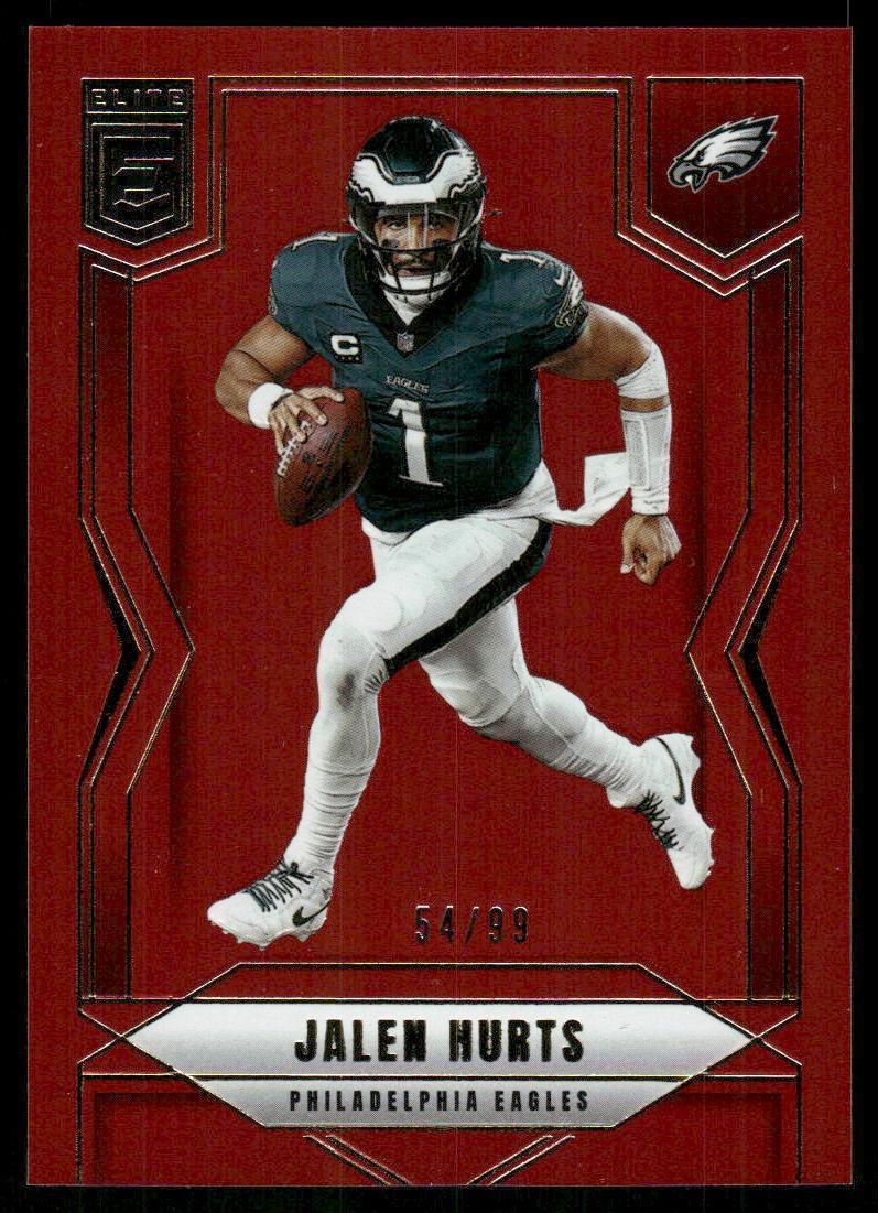 2025 Donruss Elite #22 Jalen Hurts Status Metallic RED #/99