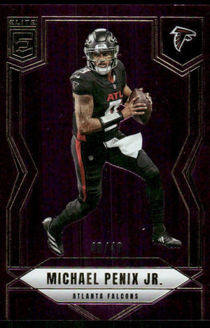 2025 Donruss Elite #47 Michael Penix Jr. PURPLE Matrix #/49